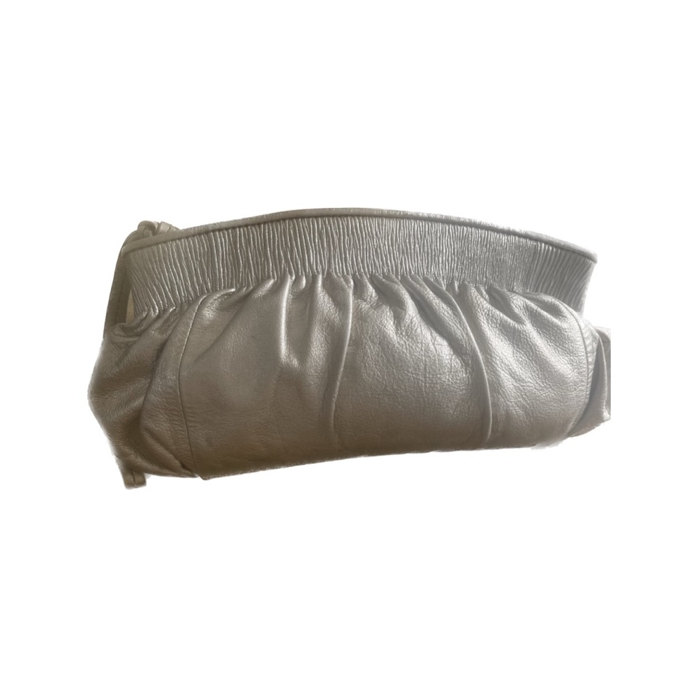 Banana Republic Bags | Champagne Gold Leather Clutch Bag |